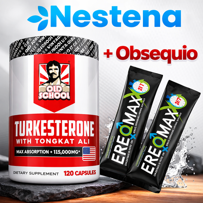 Turkesterone Old School 120 Cápsulas y Llévate 2 Ereqmax Gratis  Fuerza, Energía y Recuperación