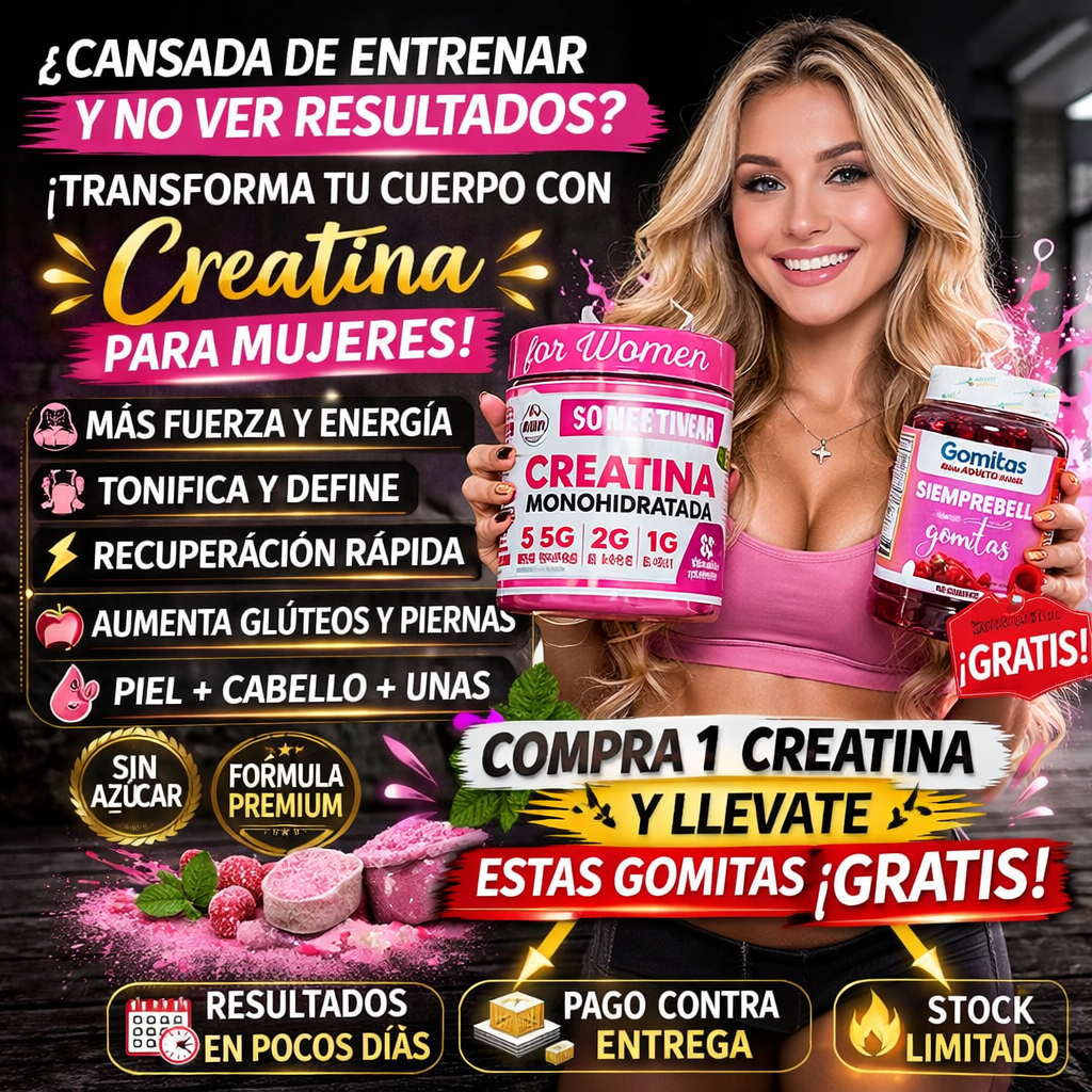 Creatina Turkesterone para Mujer + Siemprebell ¡GRATIS!