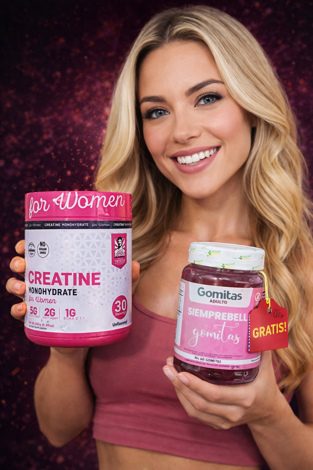 Creatina Turkesterone para Mujer + Siemprebell ¡GRATIS!