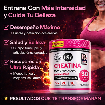 Creatina Turkesterone para Mujer + Siemprebell ¡GRATIS!