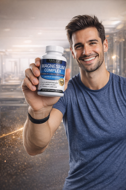 Magnesio Completo 1000mg  8 Tipos Alta Absorción  Más Energía, Mejor Sueño y Menos Calambres  90 Cápsulas
